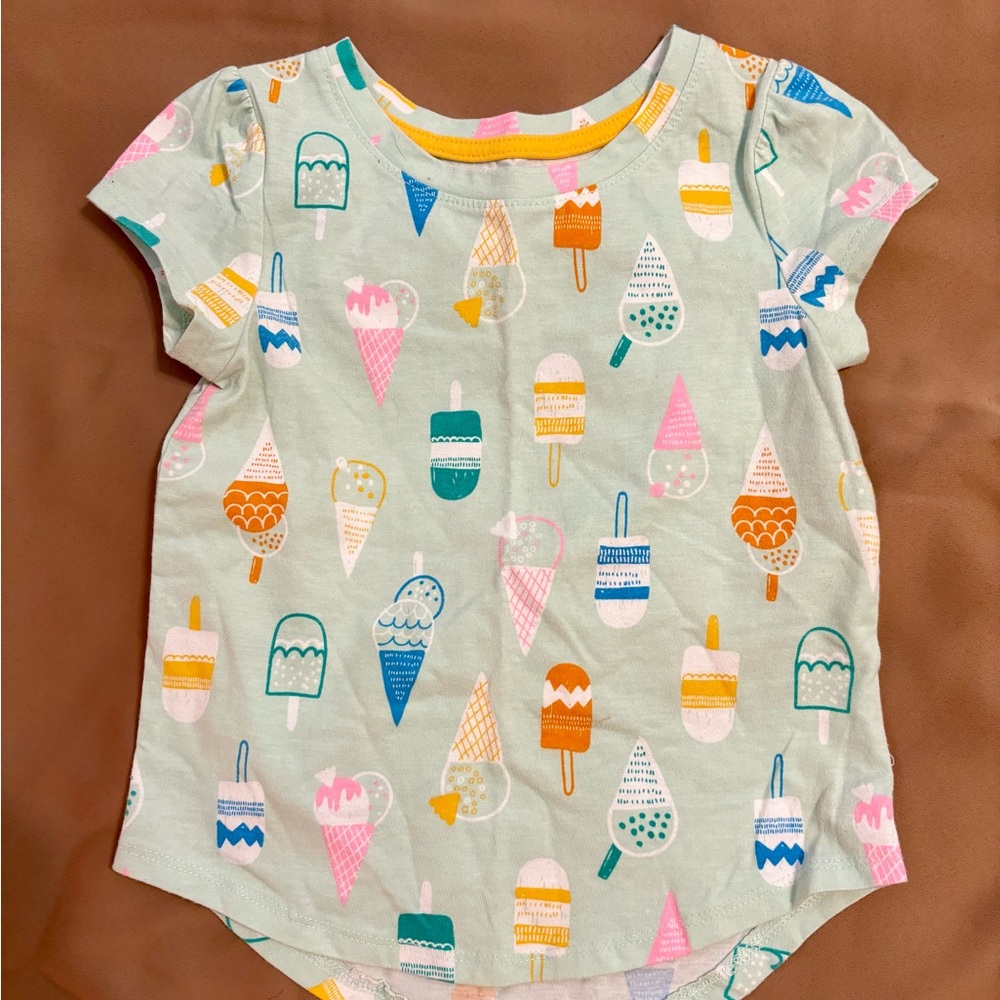Ice Cream Print Kids Shirt